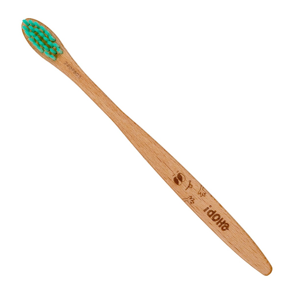 Brosse à dents - ehop - bois - enfant - étui - 12/PCB - Code EAN unitaire : 3760365007522