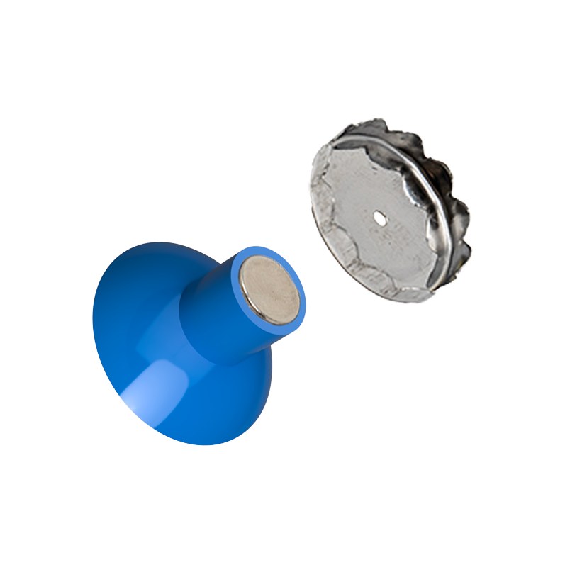 Porte-savon aimanté - ventouse - ehop - bleu - 1/étui - 12/PCB - Code EAN unitaire : 3760365009663